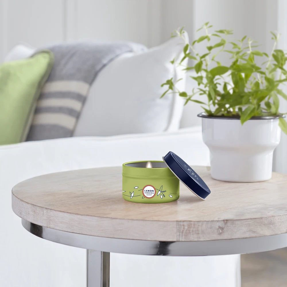 Mrs. Meyer's Lemon Verbena Garden-Scented Tin Candle