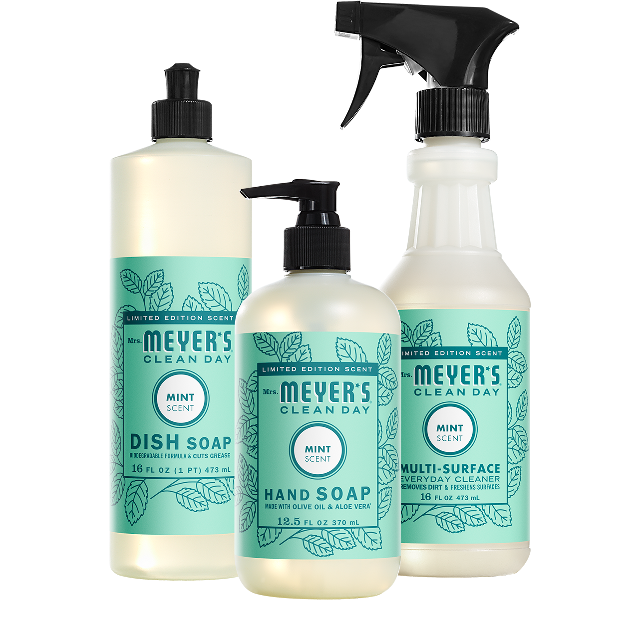 Mrs. Meyer's Mint Essential Kitchen Cleaning Set
