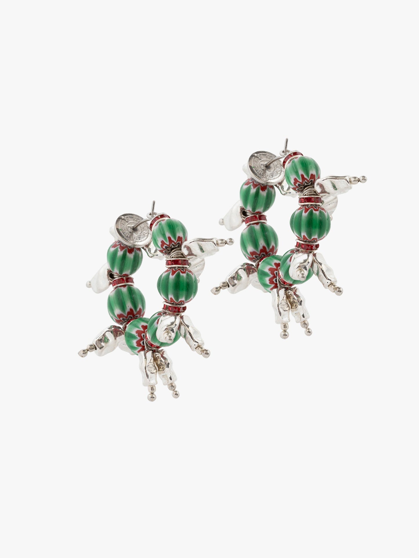 Beaded Hoop Earrings