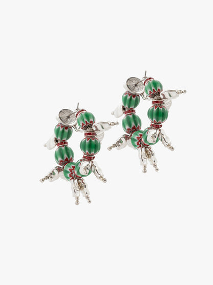 Beaded Hoop Earrings