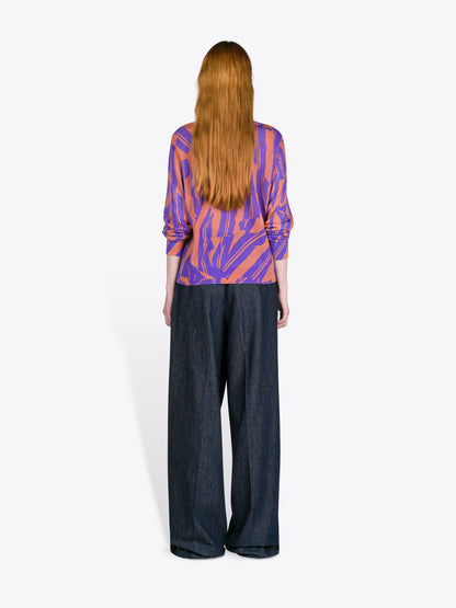 Belted Denim Pants