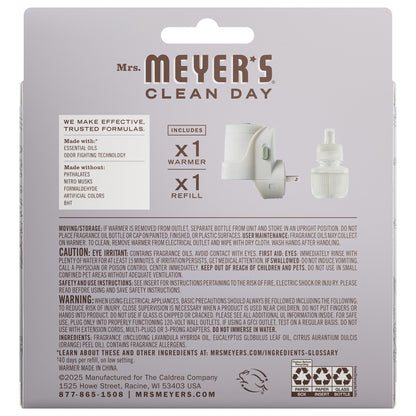 Mrs. Meyer's Lavender Plug-In Oil Warmer with Scented Refill