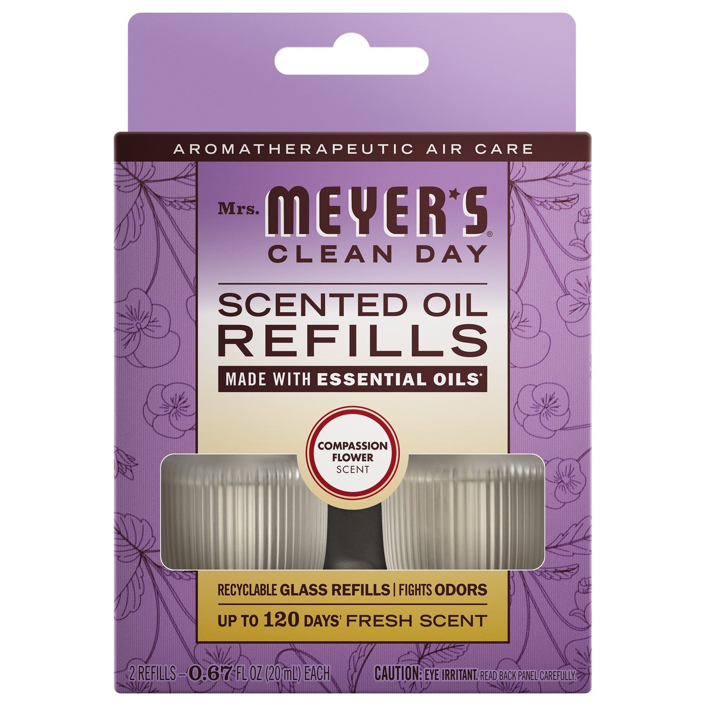 Mrs. Meyer's Compassion Flower 2-Pack Plug-In Scented Oil Refills