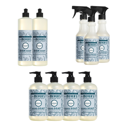 Mrs. Meyer's Snowdrop 9-Count Complete Essentials Bundle