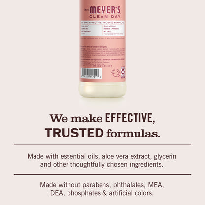 Mrs. Meyer's Rose 3-Count Liquid Dish Soap Bundle