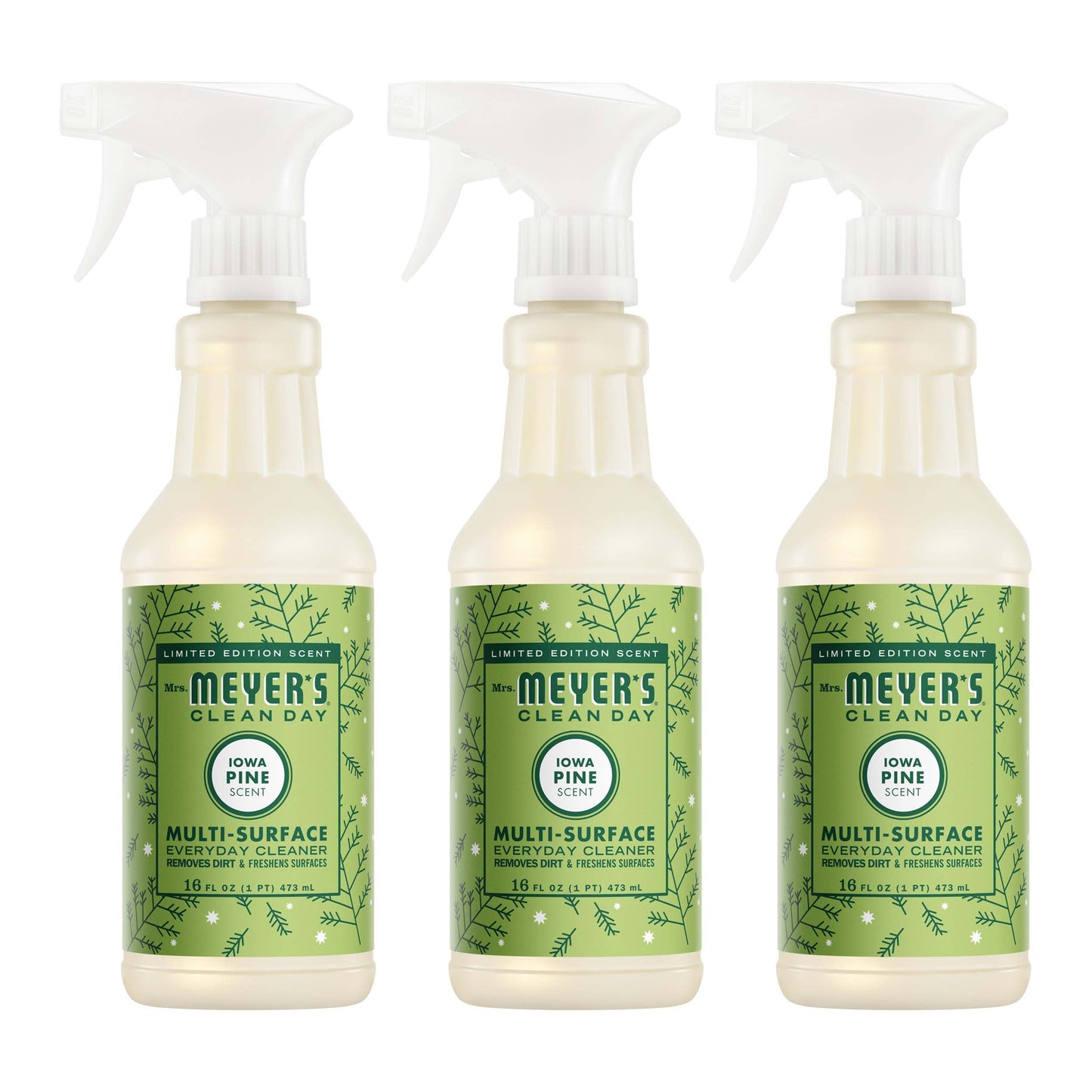 Mrs. Meyer's Iowa Pine 3-Count Everyday Multi-Surface Cleaner Bundle