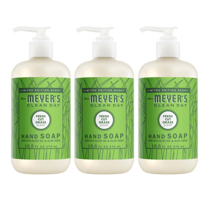 Mrs. Meyer's Fresh Cut Grass 3-Count Liquid Hand Soap Bundle