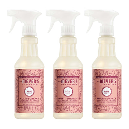 Mrs. Meyer's Rose 3-Count Everyday Multi-Surface Cleaner Bundle