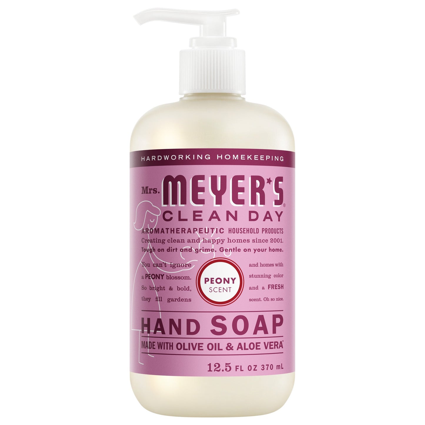 Mrs. Meyer's Peony Liquid Hand Soap and Refill Set