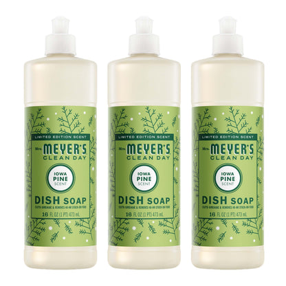 Mrs. Meyer's Iowa Pine 3-Count Liquid Dish Soap Bundle