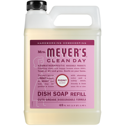 Mrs. Meyer's Peony Liquid Hand Soap and Refill Set