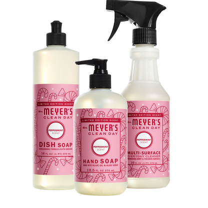 Mrs. Meyer's Peppermint Essential Kitchen Cleaning Set