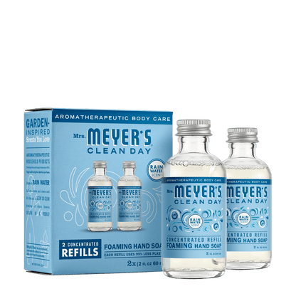 Mrs. Meyer's Rain Water 2-Pack Foaming Hand Soap Concentrate Refills