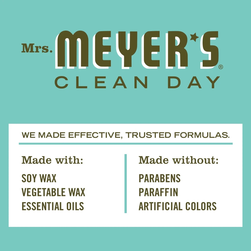 Mrs. Meyer's Basil Small Scented Soy Candle