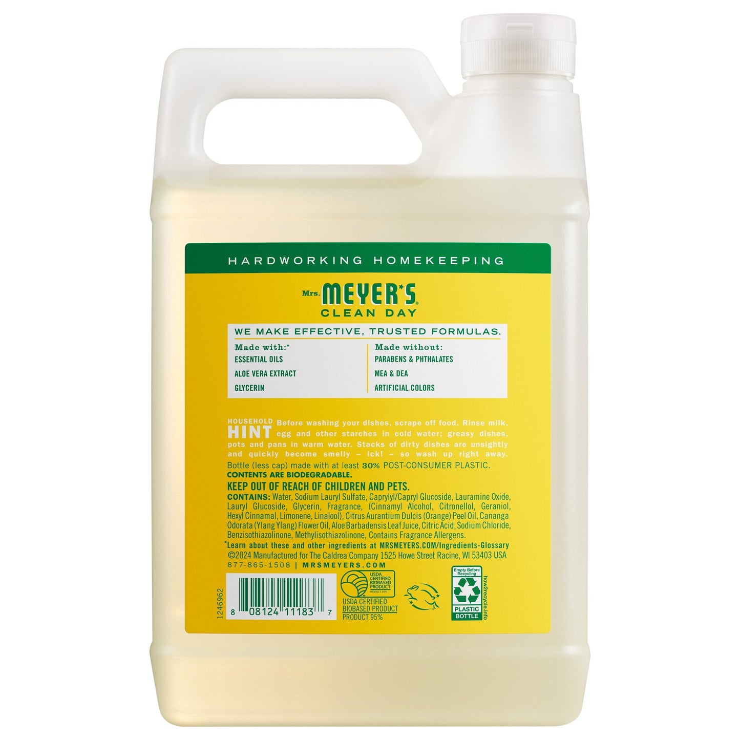 Mrs. Meyer's Honeysuckle Refill for Liquid Dish Soap