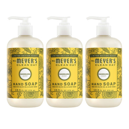 Mrs. Meyer's Dandelion 3-Count Liquid Hand Soap Bundle