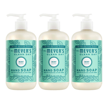 Mrs. Meyer's Mint 3-Count Liquid Hand Soap Bundle